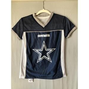 Youth NFL Dallas Cowboys  Reversible Flag Jersey BD Navy, White,Gray Youth Small